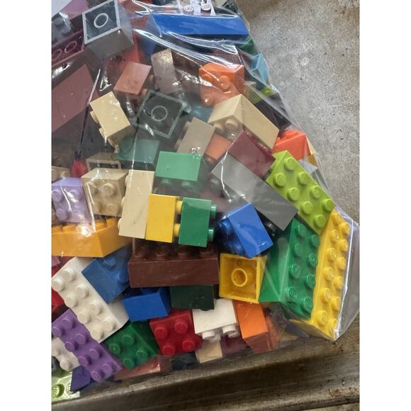 LEGO 2 Pounds Basic Bricks Blocks Sizes 2X lot mix colors 3001 3002 3006 3003 - Picture 5 of 6